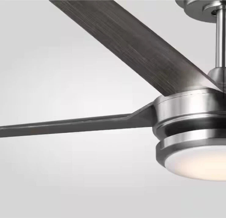 Altitude Laritza 56 in. LED Indoor/Outdoor Brushed Nickel Ceiling Fan w/ Remote - Image 4 of 4