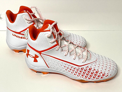 Under Armour Mens Hammer MC Orange White Football Cleats Size 16D 3022836-117 Under Armour Hammer MC Football Cleats White-Orange Men main image 2