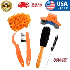 Bike Cleaning Kit (6pcs) Including Chain Cleaner for Cycling Bicycle Clean Brush