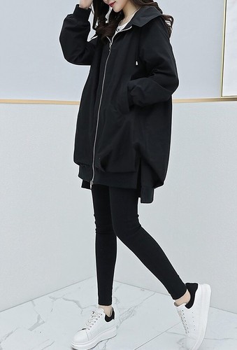 Women Parka Jacket Coat Hooded Long Sleeve Small Medium Large XL Size 6-16 New - Picture 22 of 30