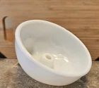 Vintage Dental Rinse Sink Bowl Antique Milk Glass Dentist Sink 7" Diameter