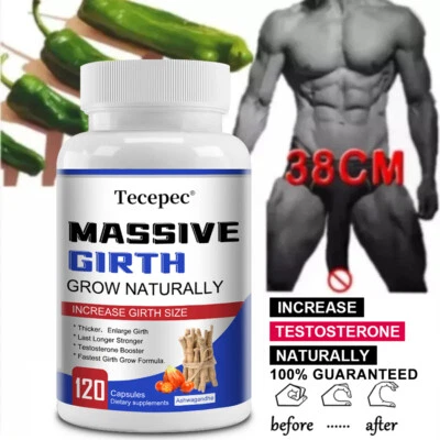 TECEPEC Männliche Libidosteigerung 120 Kapseln - Tribulus, Massiver Girth