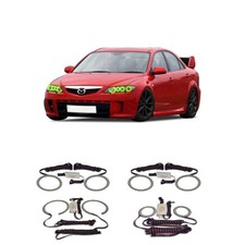 Bright Green Angel Eye Headlight Halo Kit For Mazda 6 03-08