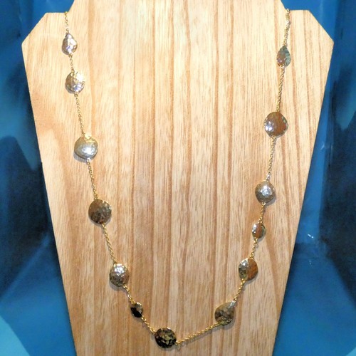 Melinda Maria Halskette Sabrina Pod Design goldfarben Schmuck signiert