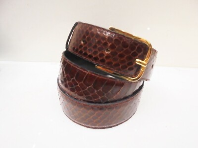 Cintura Vero PITONE marrone 110 Prima Scelta -Python Belt Hight Quality  brown