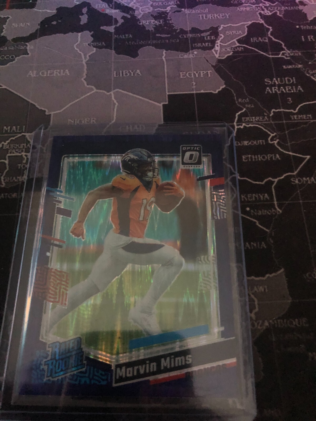 2023 Panini Donruss Optic Purple Shock - Rated Rookie #231 Marvin Mims (RC)