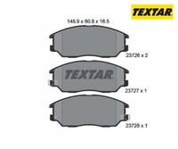 Bremsbelagsatz, Scheibenbremse Textar 2372601 FüR Ssangyong