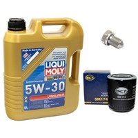 MotoröL ÖLfilter SM174 5W30 5 Liter + ÖLablassschraube FüR Audi Skoda VW Passat