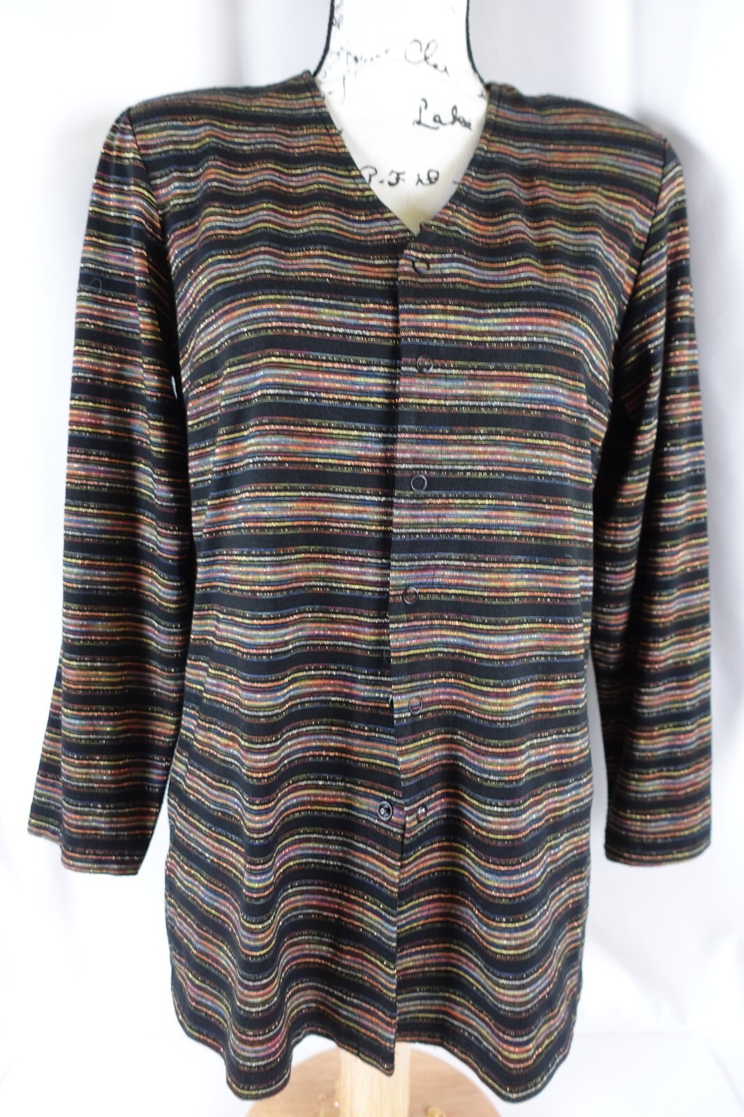 Chicos Design Womens Snap Button Lightweight Jack… - image 8