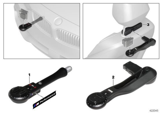 BMW Genuine T&C System GoPro Cam Camera Headrest Holder Mount 