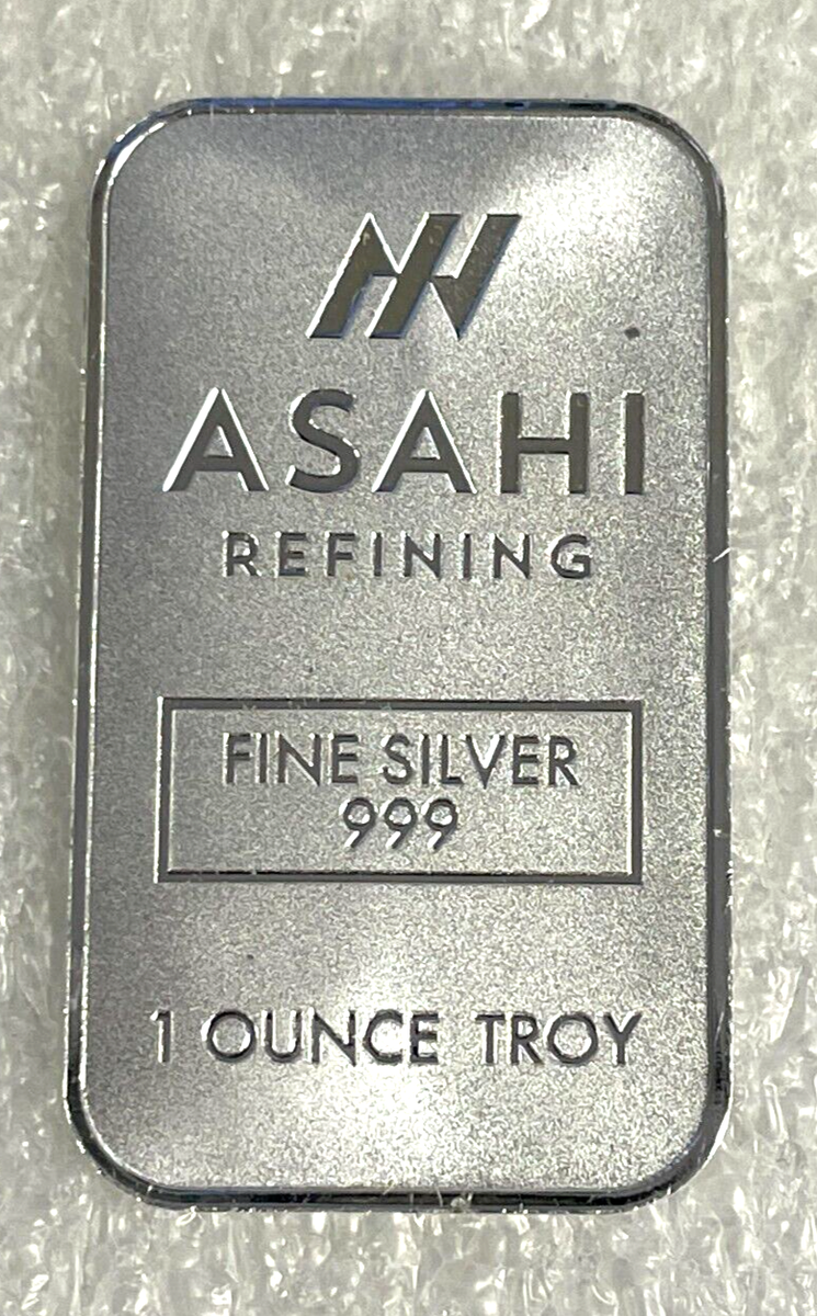 ASAHI 10トロイオンス シルバー バー 純銀999 10 oz Asahi Silver Bar
