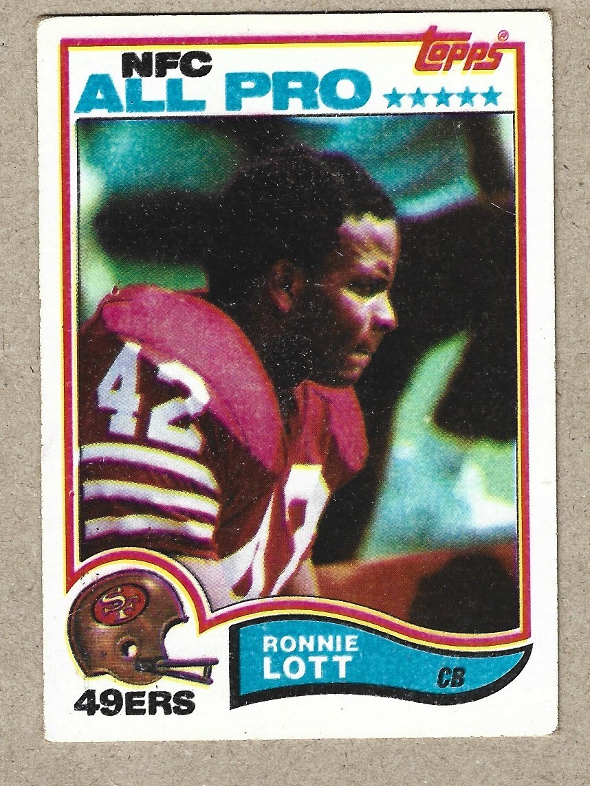 1982 Topps Football - Ronnie Lott RC #486