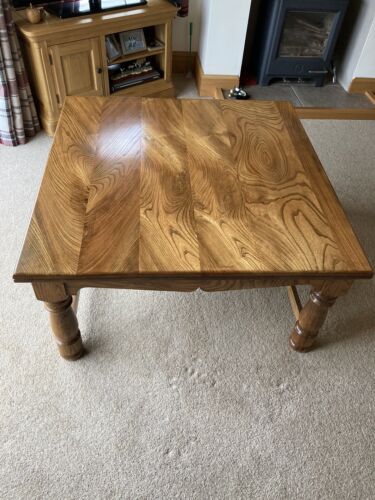Handmade Large Solid Yew Coffee Table