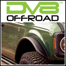 DV8 Offroad FDBR-01 Front & Rear Tube Fender Flares fit 2021-2024 Ford Bronco