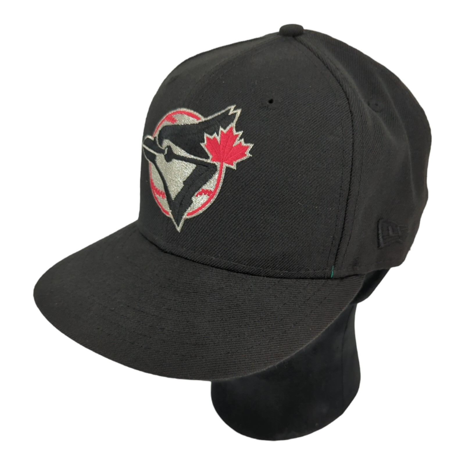 New Era Toronto Blue Jays 59Fifty 7 3/8 Fitted Black Baseball Hat Cooperstown