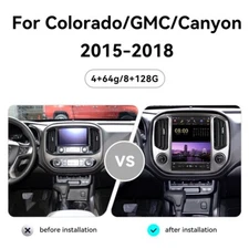 For Colorado GMC Canyon 2015-2018 Car Radio GPS Navigation Carplay 64G