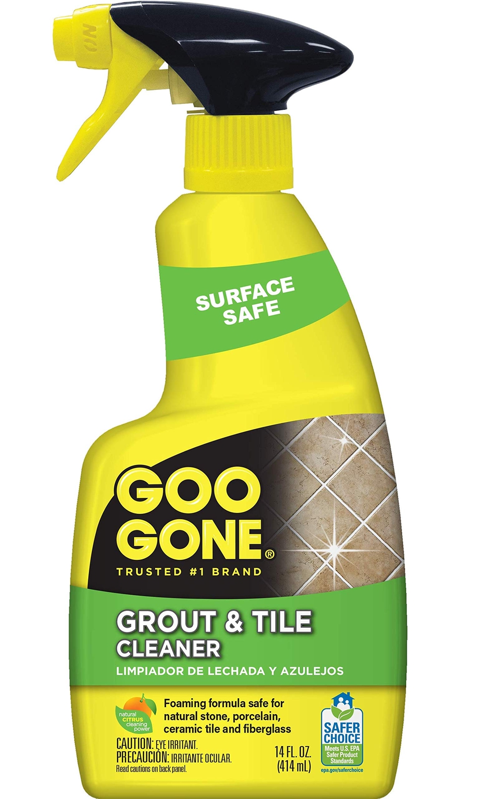 Goo Gone Grout and Tile Cleaner 14 Fl Oz Eliminates Stains Dirt Soap Scum