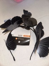 New Headband With Blacks And Gray Butterflies. Celebrate It.
