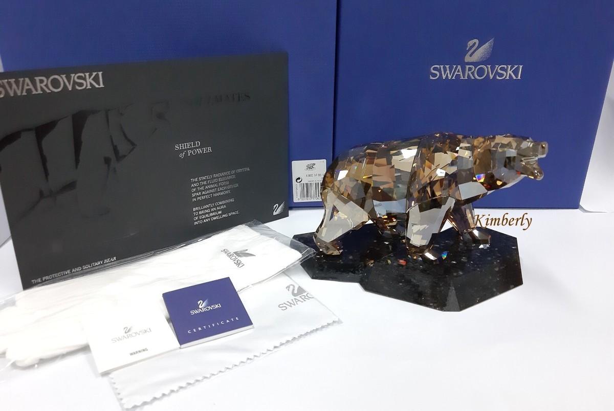 Swarovski Soulmate Bear on Indian Granite Base Crystal Authentic