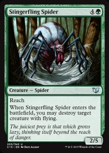 Stingerfling Spider x4 - Commander 2015 - NM-Mint, English - Commander 2015