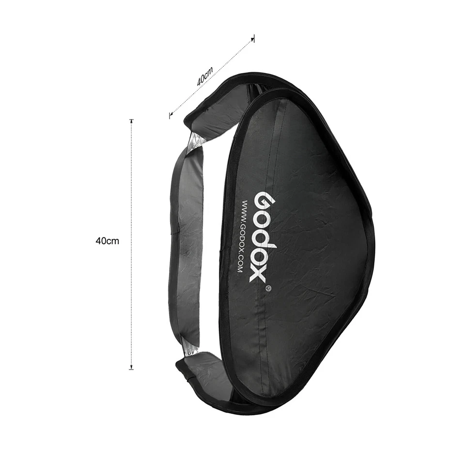 Godox 40 * 40cm / 15" * 15" Softbox Diffuser with S-type Bracket Bowens U0M9 - Image 2 of 4