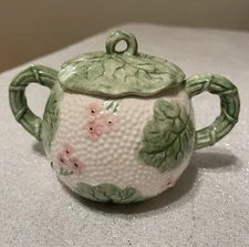 Vintage Fritz and Floyd Japan Sugar Bowl w/Lid Frog Collection Discontinued