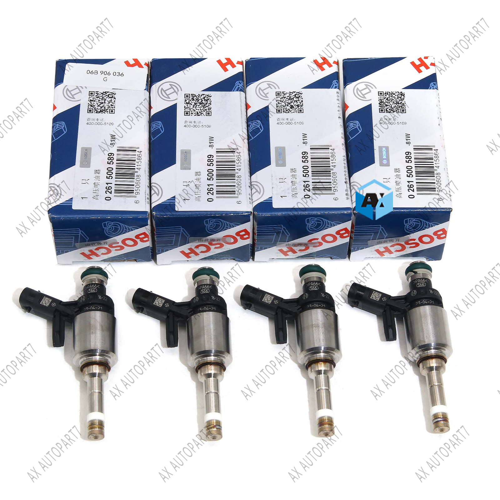 4x Bosch Fuel Injectors Jet For VW Golf Passat AUDI A3 A4 A5 A6 TT 1.8 ...