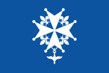 Aufkleber Hugenotten Fahne Flagge 8 x 5 cm Autoaufkleber