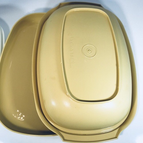 Vtg Tupperware Gold Harvest Microwave Steamer Vegetable Excellent Condition CR - Picture 4 of 8
