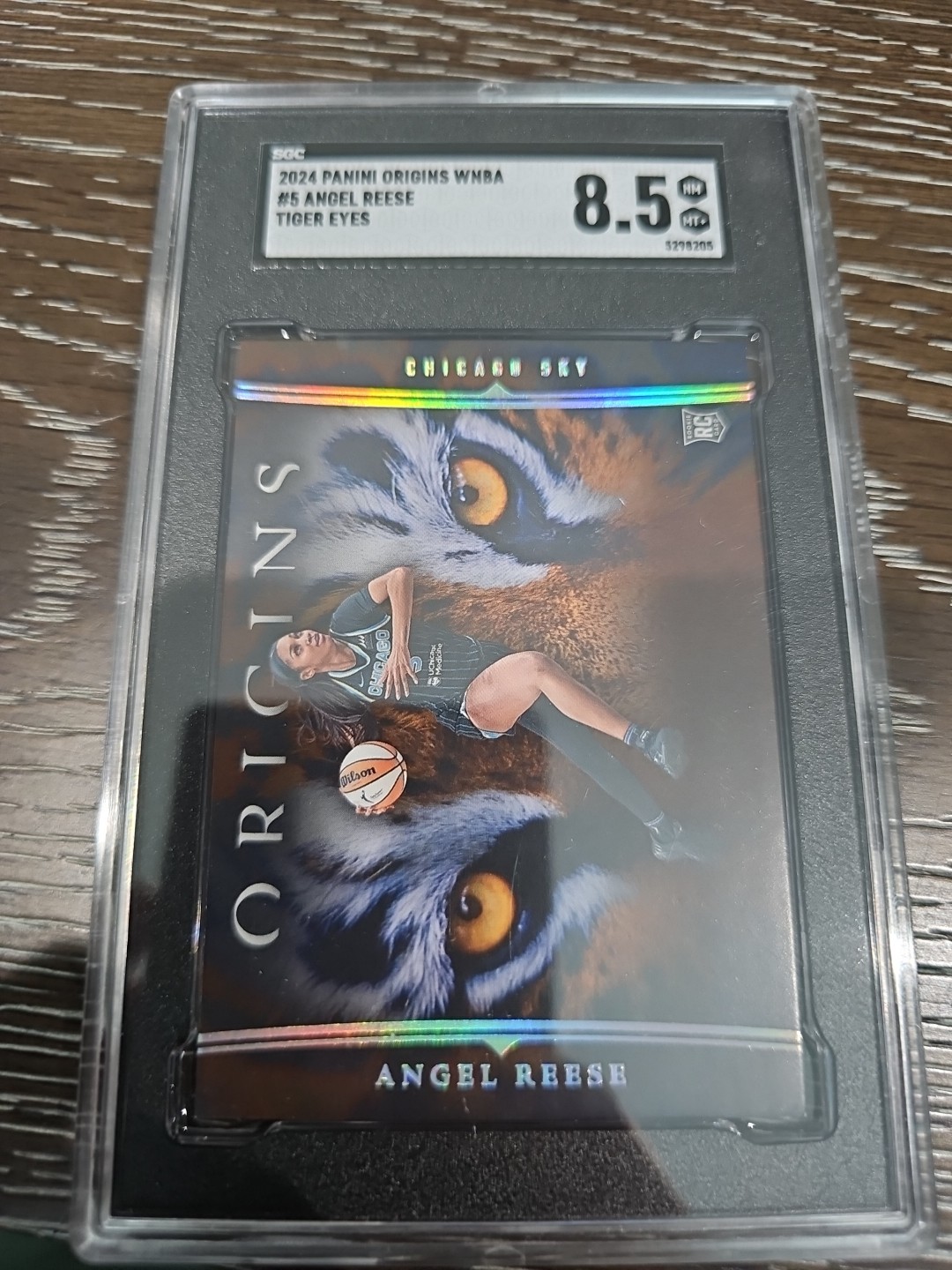 2024 origins wnba angel reese tiger eyes SSP Case Hit! Graded!