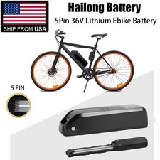 36V Hailong Lithium Ebike Battery Electric Bike Battery 5Pin For 200 1000W Motor
