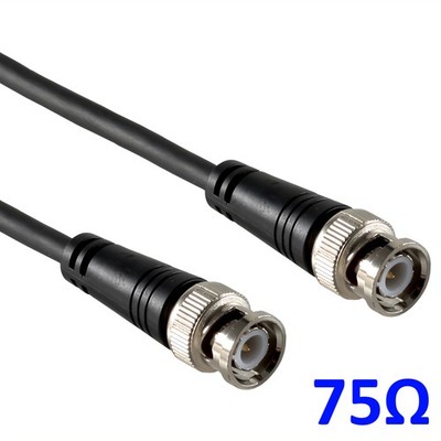 BNC KoaxialKabel 75Ohm Videokabel RG59 Stecker Coaxial Kabel 2x gesch. 0,5-25m