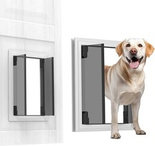 Extra Large Dog Door, Energy Efficient French Dog Door with Aluminum X-Large
