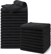 Salon Towels 24 Pack, Microfiber Barber Towels Bulk, 16x29 inches Hair-Drying
