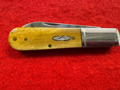 CASE XX 61009 BARLOW, BOMB SHIELD, NATURAL BONE SCALES (181)