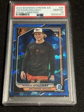 2024 Bowman Chrome Sapphire Jackson Holiday Image Variation PSA 10 Rookie #26 SP