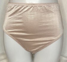 VINTAGE VANITY FAIR 48301 PINK SHINY WET LOOK SATIN 4X PANTY SECOND SKIN MEXICO