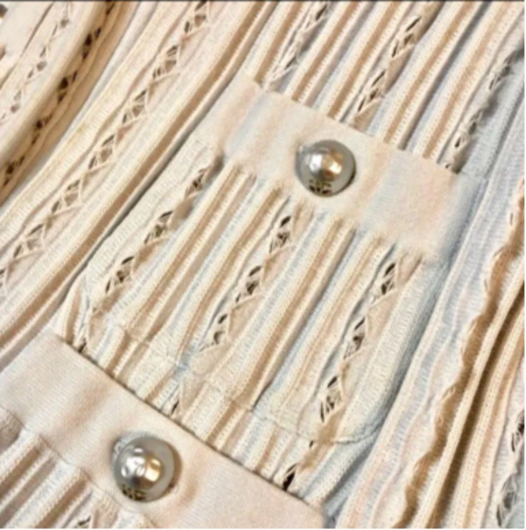 Giacca giubbino esterno donna Chanel usata senza colletto taglia 42 colore grigio ghiaccio