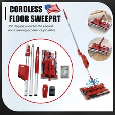 Cordless Vacuum Cleaner Foldable Sweeping Machine Household 360° Portable 45in