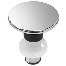 Polished Chrome 972098A Bathroom Sink Push  Seal Pop Up Drain Stopper Assemb...