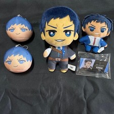 Kuroko's Basketball Daiki Aomine Mascot Plush & Acrylic Name Badge Set