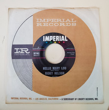 Rick Nelson HELLO MARY LOU / TRAVELIN' MAN (ROCK 45) #5741 PLAYS VG++ NO NOISE Rick Nelson HELLO MARY LOU / TRAVELIN' MAN (ROCK 45) #5741 PLAYS VG++ NO NOISE