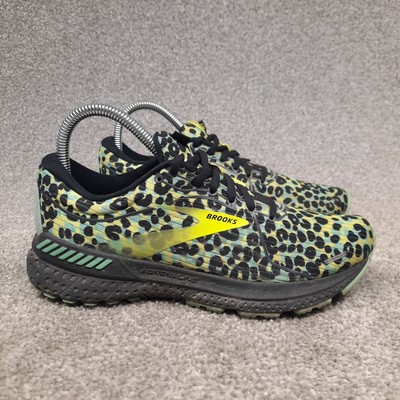 Brooks Adrenaline GTS 21 Black Nightlife Cheetah Running Shoes