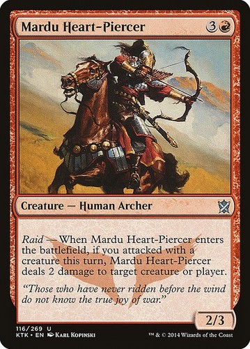 4x Mardu Heart-Piercer - KTK (Khans of Tarkir) #116 MTG Playset