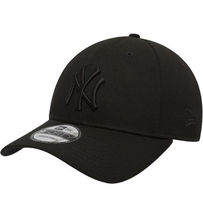 New Era 9FORTY New York NY Yankees MLB Essential Baseball Cap - Schwarz auf Schwarz