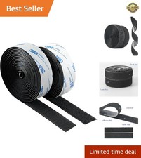 3M Hook and Loop Tape with Adhesive, Heavy Duty Self Sticky Interlocking Tape, S