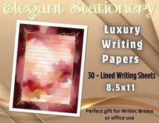 Elegant Stationery  Luxury Writing Papers  -30 sheets  Writing Paper 012