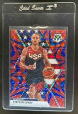 2019-20 Panini Mosaic Stephen Curry Reactive Blue #260 USA