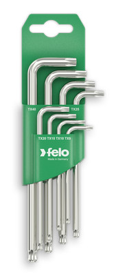 Felo Winkelschlüssel Satz 8-tlg. TORX  Kugelkopf T 9 - T 40