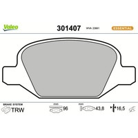 Valeo 301407 Bremsbelagsatz FüR Alfa Romeo Lancia Fiat Bremse BremsbeläGe